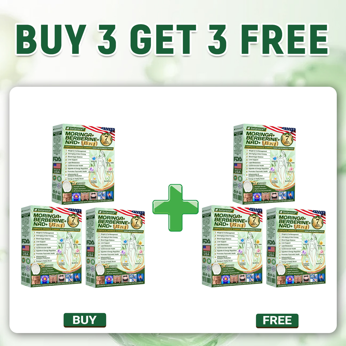 ❤️Official Store | 🍋 Solaroza® Moringa & Berberine 15-IN-1 Advanced Nano Microneedle Patch (Once Daily, visible changes in 7 days) ✅ Obesity, Diabetes, Sleep Apnea, And Joint Issues (副本)