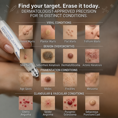❤️𝐇𝐈𝐒𝐊𝐈𝐍®👩‍⚕️ 𝟕-𝐃𝒂𝘆 𝐒𝗸𝐢𝐧 𝐓𝒂𝗴 & 𝐒𝐩𝙤𝐭 𝐄𝐫𝒂𝐬𝙚𝐫 Sans douleur & Scar-Free Advanced Imperfection Removal Rollerball Pen (副本)