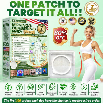 ❤️Official Store | 🍋 Solaroza® Moringa & Berberine 15-IN-1 Advanced Nano Microneedle Patch (Once Daily, visible changes in 7 days) ✅ Obesity, Diabetes, Sleep Apnea, And Joint Issues (副本)