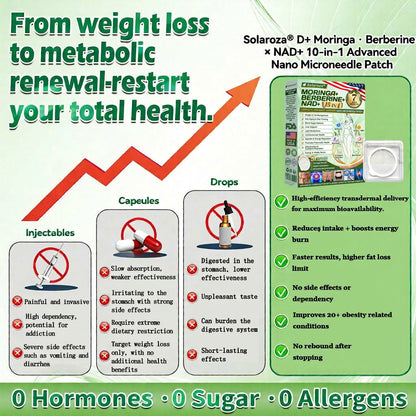 ❤️Official Store | 🍋 Solaroza® Moringa & Berberine 15-IN-1 Advanced Nano Microneedle Patch (Once Daily, visible changes in 7 days) ✅ Obesity, Diabetes, Sleep Apnea, And Joint Issues (副本)